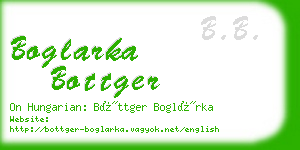 boglarka bottger business card